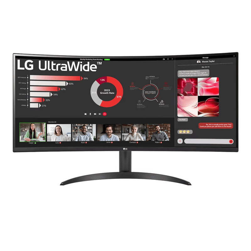 LG UltraWide 34" QHD VA Curved Monitor 100Hz
