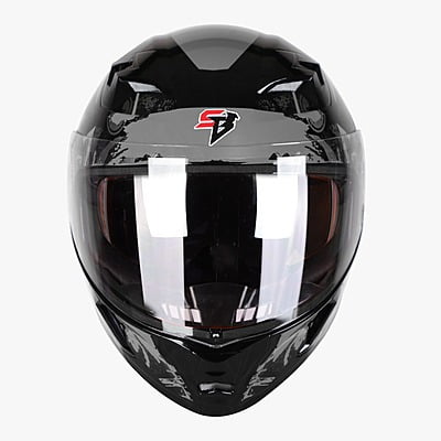 STEELBIRD SBA-21 COMBAT GLOSSY BLACK/GREY C/V (M)