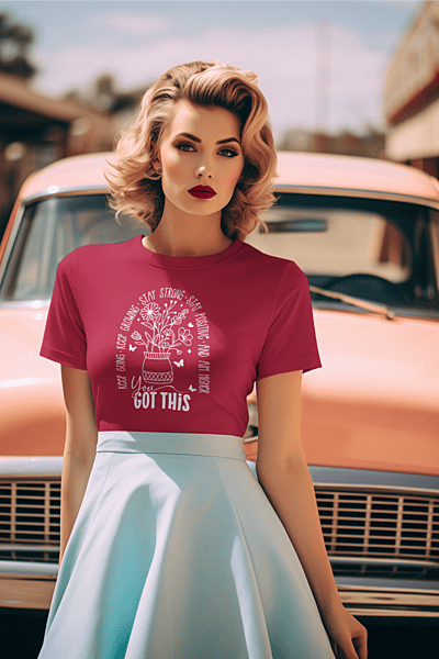 Keep Going, Keep Growing – You Got This Floral Tee