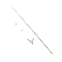 White flag pole 35cm