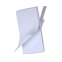 White flag pole 35cm