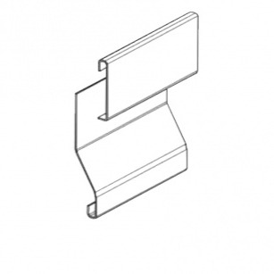 Imbinare profil dublu picurator PROFILPAS, 87612 CPGV/55/10/G COLOUR-COATED ALUMINIUM ASH GREY RAL7038 EMBOSSED