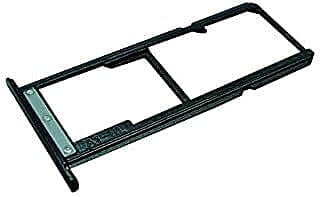 Amazkart Dual Sim Card Slot Tray Holder Compatible for Lenovo K8 Plus (Black)
