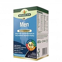 Natures Aid Mens Healthy & Vitality Multivitamins & Minerals  Caps 30s