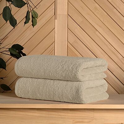 Beige Bath Towel