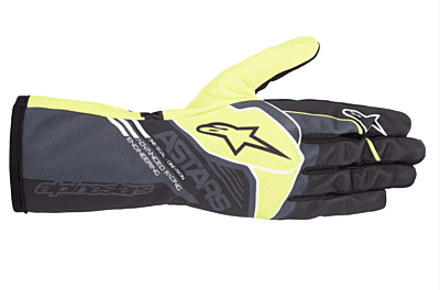 Alpinestars TECH-1 K RACE V2 CORPORATE GLOVES /Anthracite/Lime