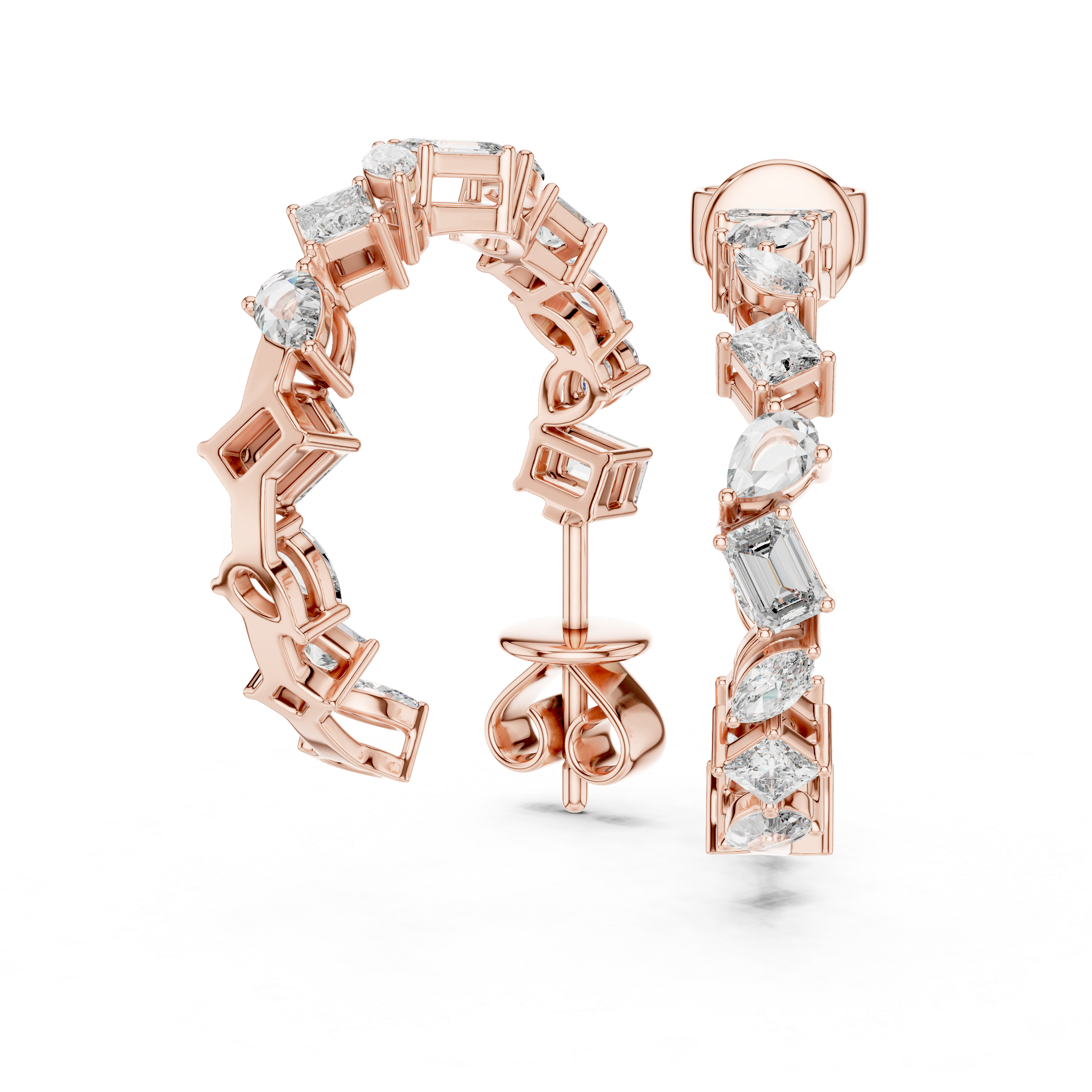 The Prism mixed shape hoop