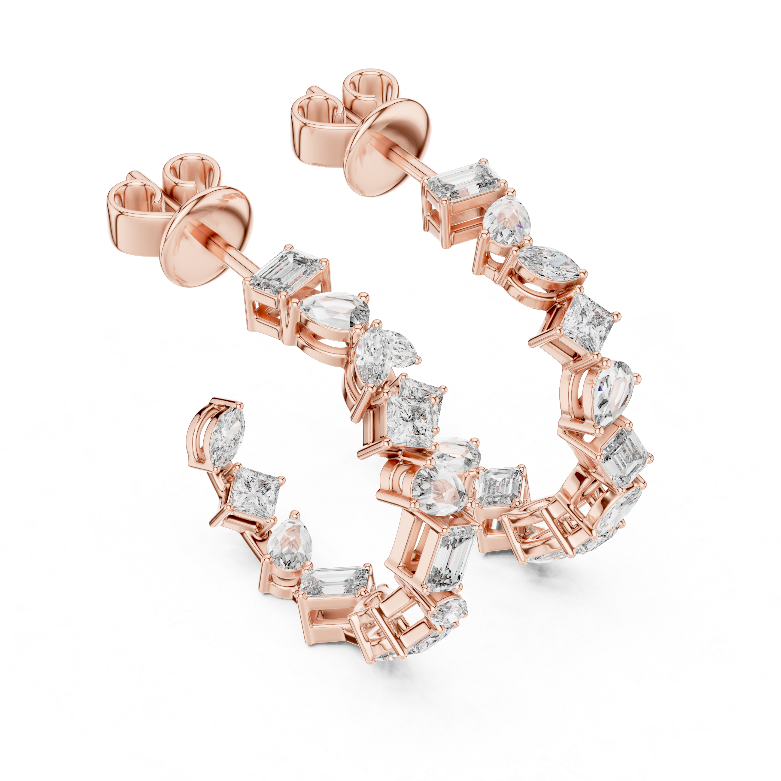 The Prism mixed shape hoop