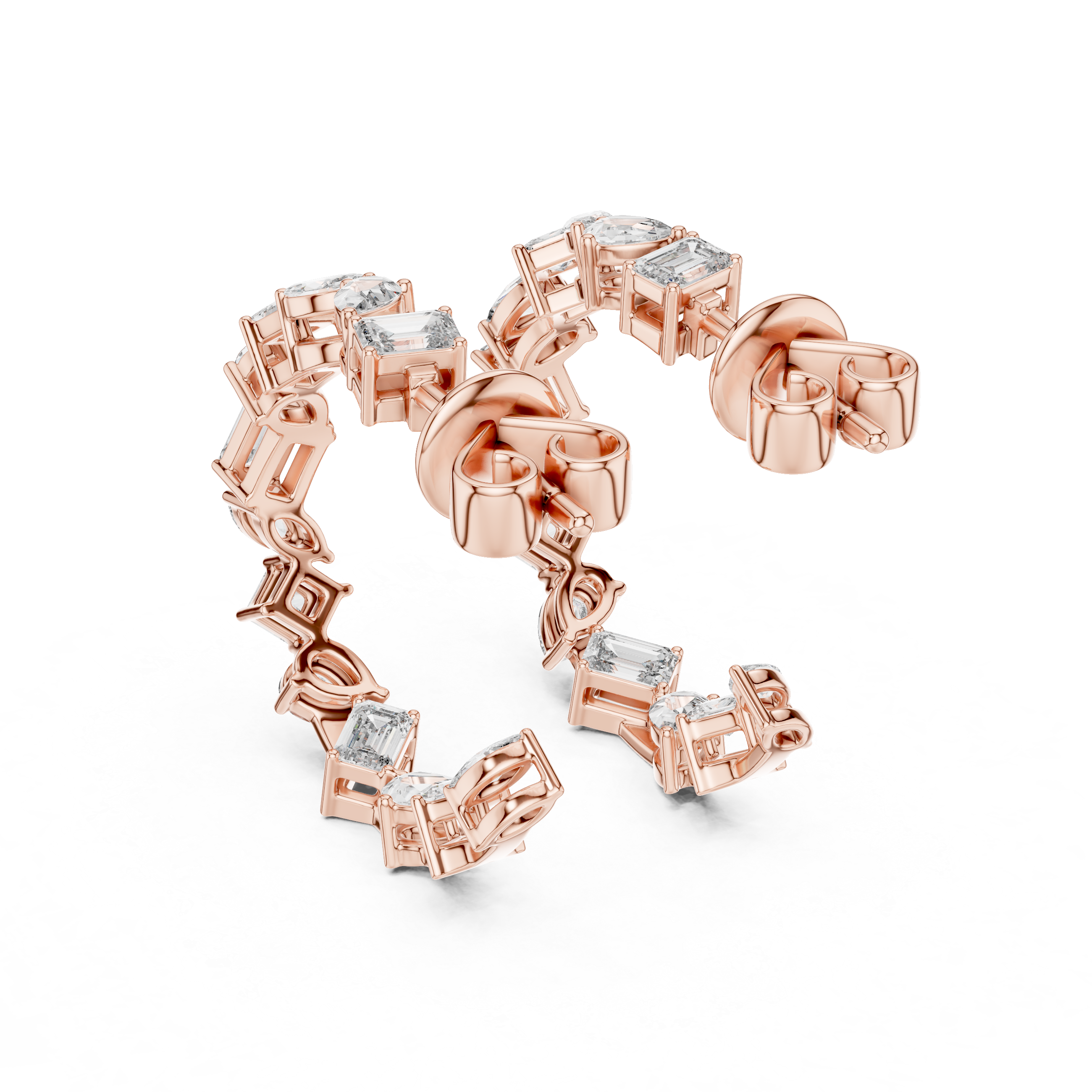The Prism mixed shape hoop