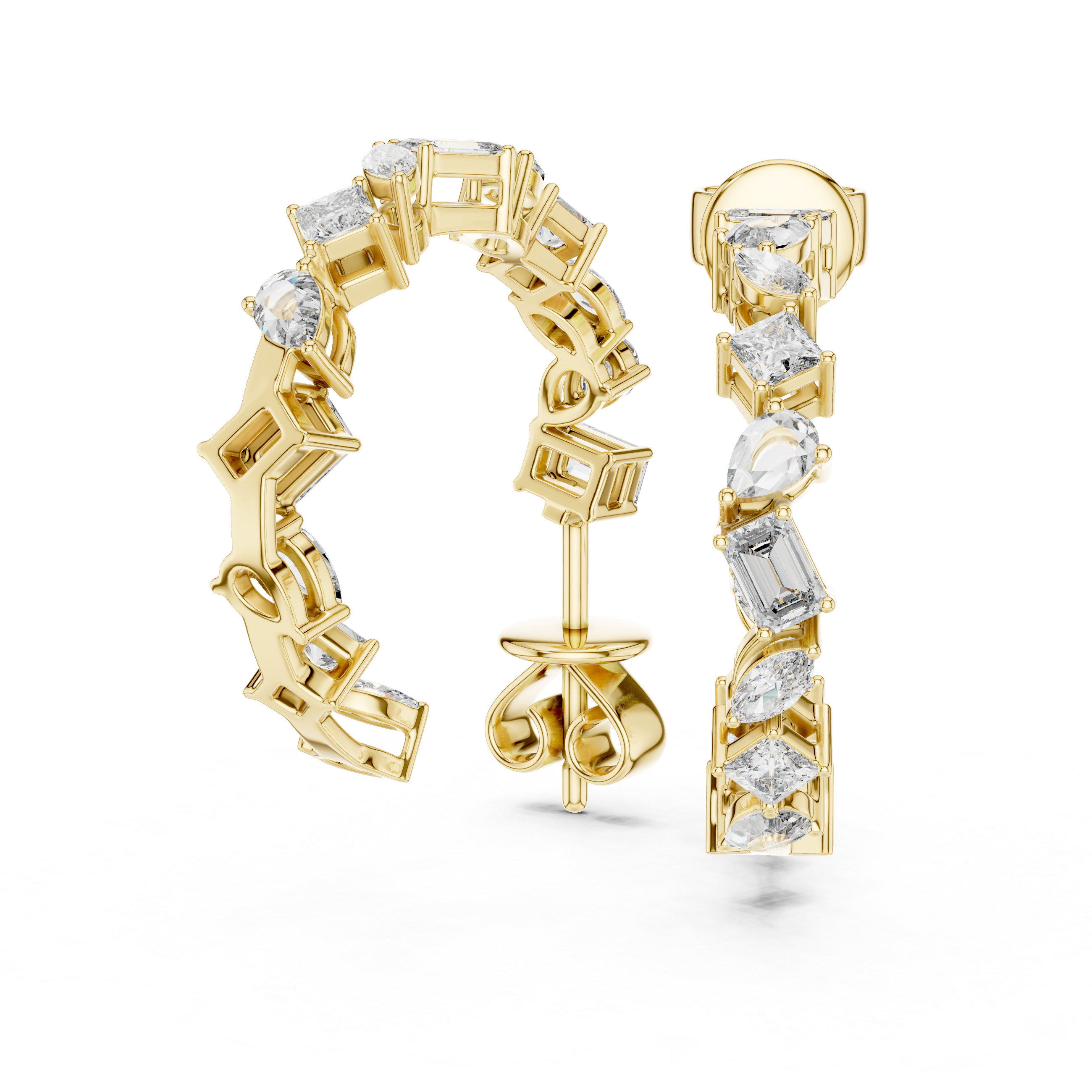 The Prism mixed shape hoop