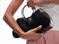 TOPSHOP GRIFFITH METAL RING BAG