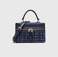 ZARA MINI SQUARE BOX BAG BLUE