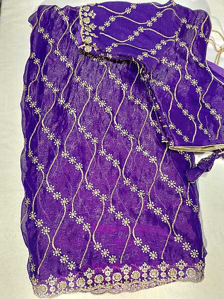 J362: Ready To Ship Beautiful Designer Sequence Work Saree With Stitched Blouse J362: Ready To Ship Beautiful Designer Sequence Work Saree With Stitched Blouse