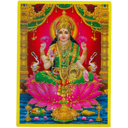 Goddess Lakshmi Devi Pocket Size Photo Card