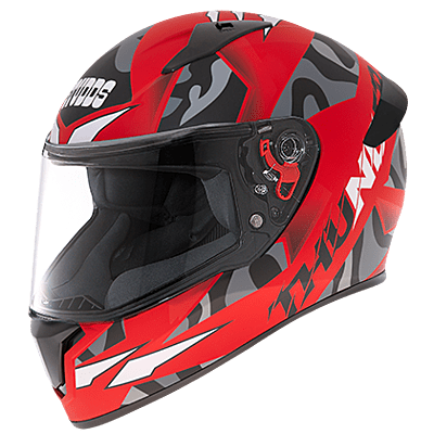 STUDDS THUNDER D7 MATT RED N9 BLACK M/V (XL)