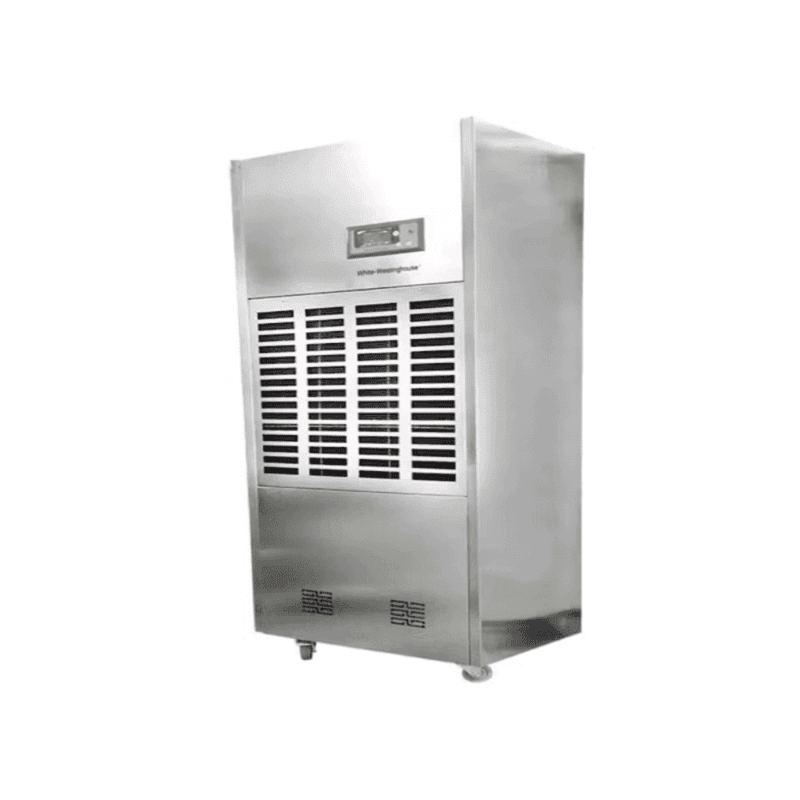 Side profile of the White Westinghouse WDE360S showing the air intake vents and sturdy build.