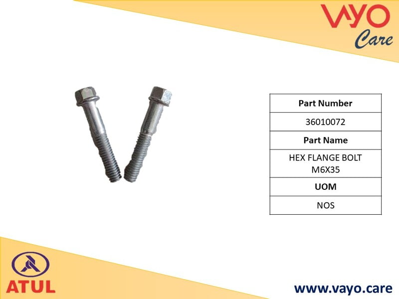 HEX FLANGE BOLT M6X35 - 36010072 - GEMINI ULTRA