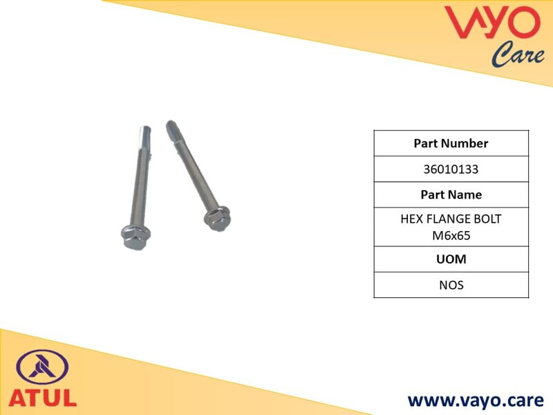 HEX FLANGE BOLT M6X65 - 36010133 - GEMINI ULTRA