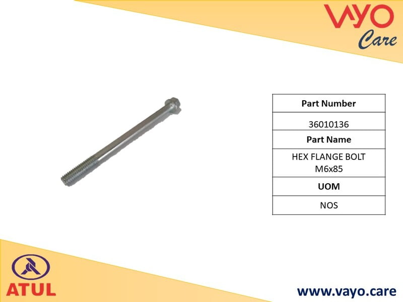 HEX FLANGE BOLT M6X85 - 36010136 - GEMINI ULTRA