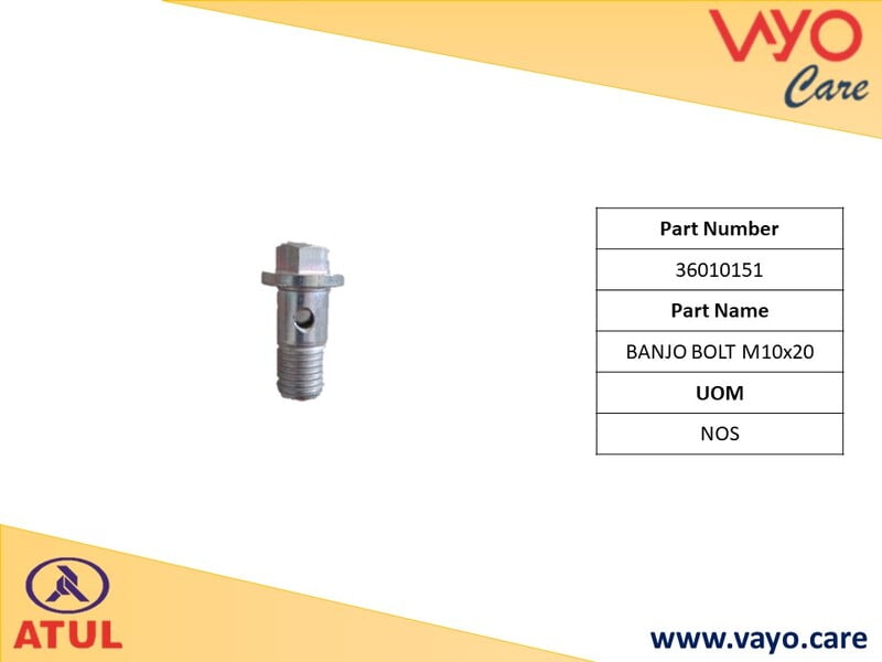 BANJO BOLT M10X20 - 36010151 - GEMINI ULTRA