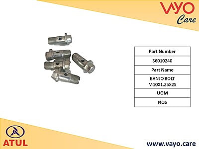 BANJO BOLT M10X1.25X25 - 36010240 - GEMINI ULTRA