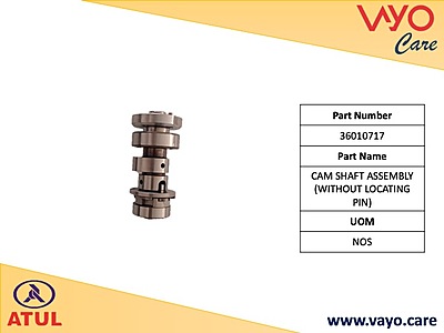 CAM SHAFT ASSEMBLY (WITHOUT LOCATING PIN - 36010717 - GEMINI ULTRA