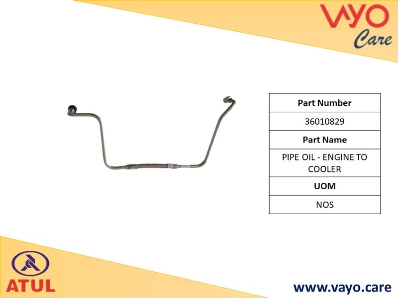PIPE OIL - ENGINE TO COOLER - 36010829 - GEMINI ULTRA