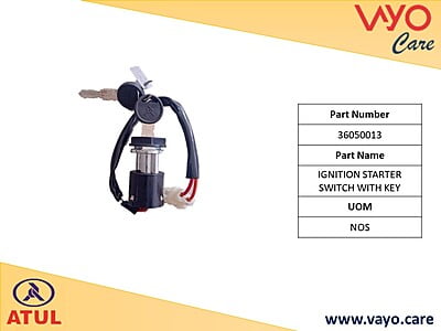 IGNITION STARTER SWITCH WITH K - 36050013 - GEMINI ULTRA