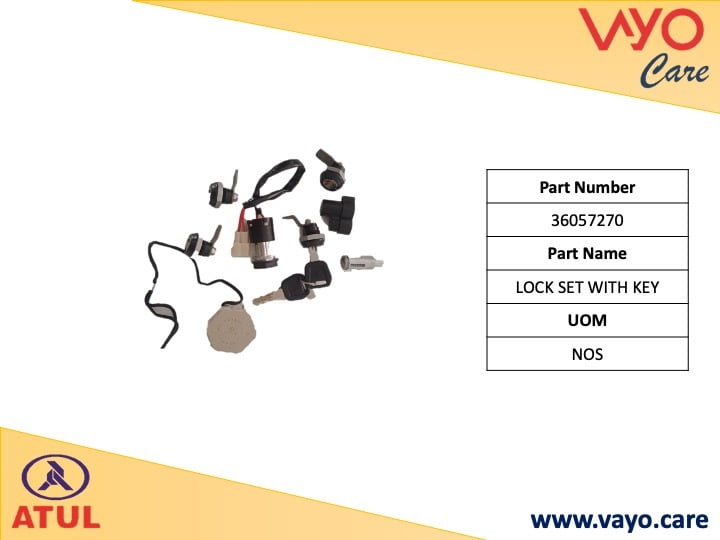 LOCK SET WITH KEY - 36057270 - GEMINI ULTRA