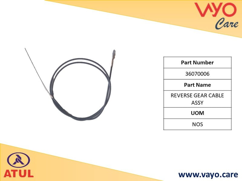 REVERSE GEAR CABLE ASSY - 36070006 - GEMINI ULTRA