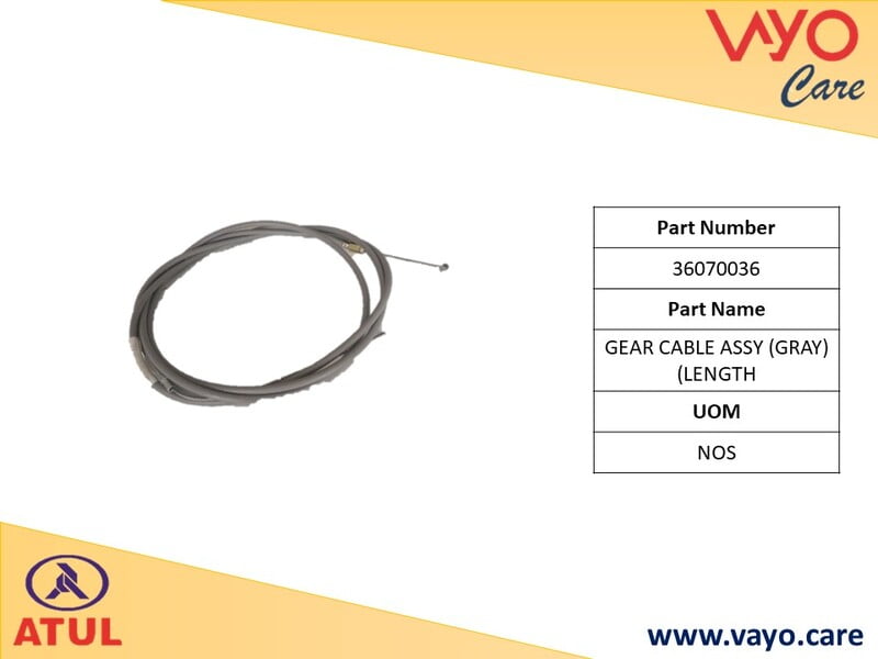 GEAR CABLE ASSY (GRAY) (LENGTH - 36070036 - GEMINI ULTRA