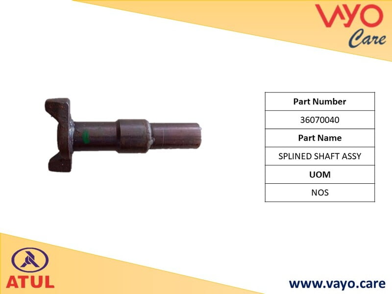 SPLINED SHAFT ASSY. - 36070040 - GEMINI ULTRA