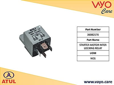 STARTER MOTOR INTER LOCKING RELAY - 36082170 - GEMINI ULTRA