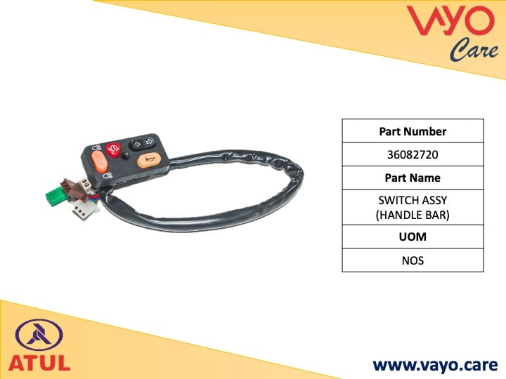 SWITCH ASSY (HANDLE BAR) - 36082720 - GEM CARGO