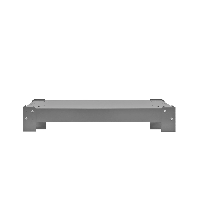 Gray Steel Cabinet Base for Durham 12" Bin Cabinets 33-3/4" W x 5-3/4" H x 12-1/4" D