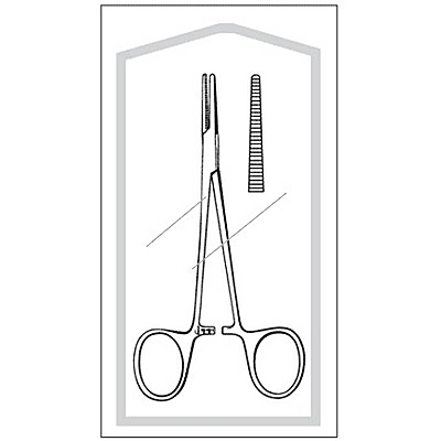 Econo Sterile™ Halsted Mosquito Forceps 5 Inch Straight Sterile