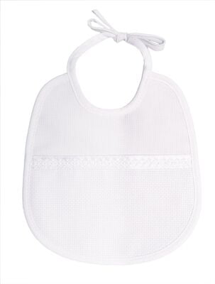 Bavaglino Pquet da ricamare a punto croce