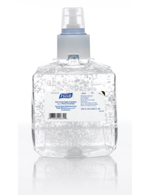 Gojo Purell LTX-12 Advanced Grn Cert Clr Instant Hand Sanit Refill 1200ml 2 / cs