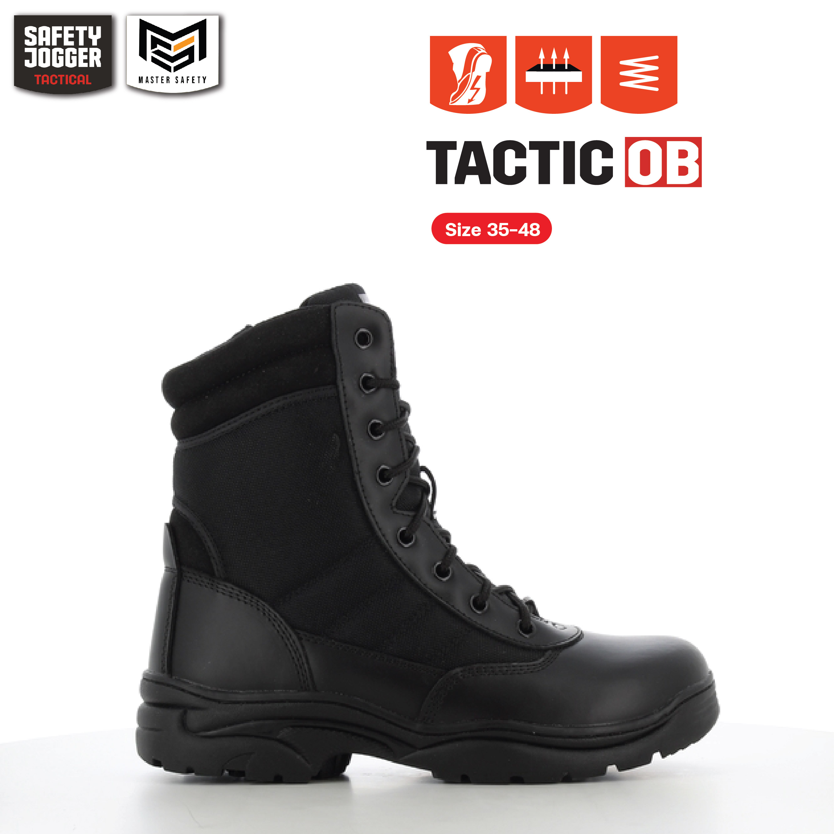 รองเท้าคอมแบท Safety Jogger รุ่น TACTIC รองเท้าทหาร รองเท้าตำรวจ รองเท้าบูท รองเท้าเดินป่า