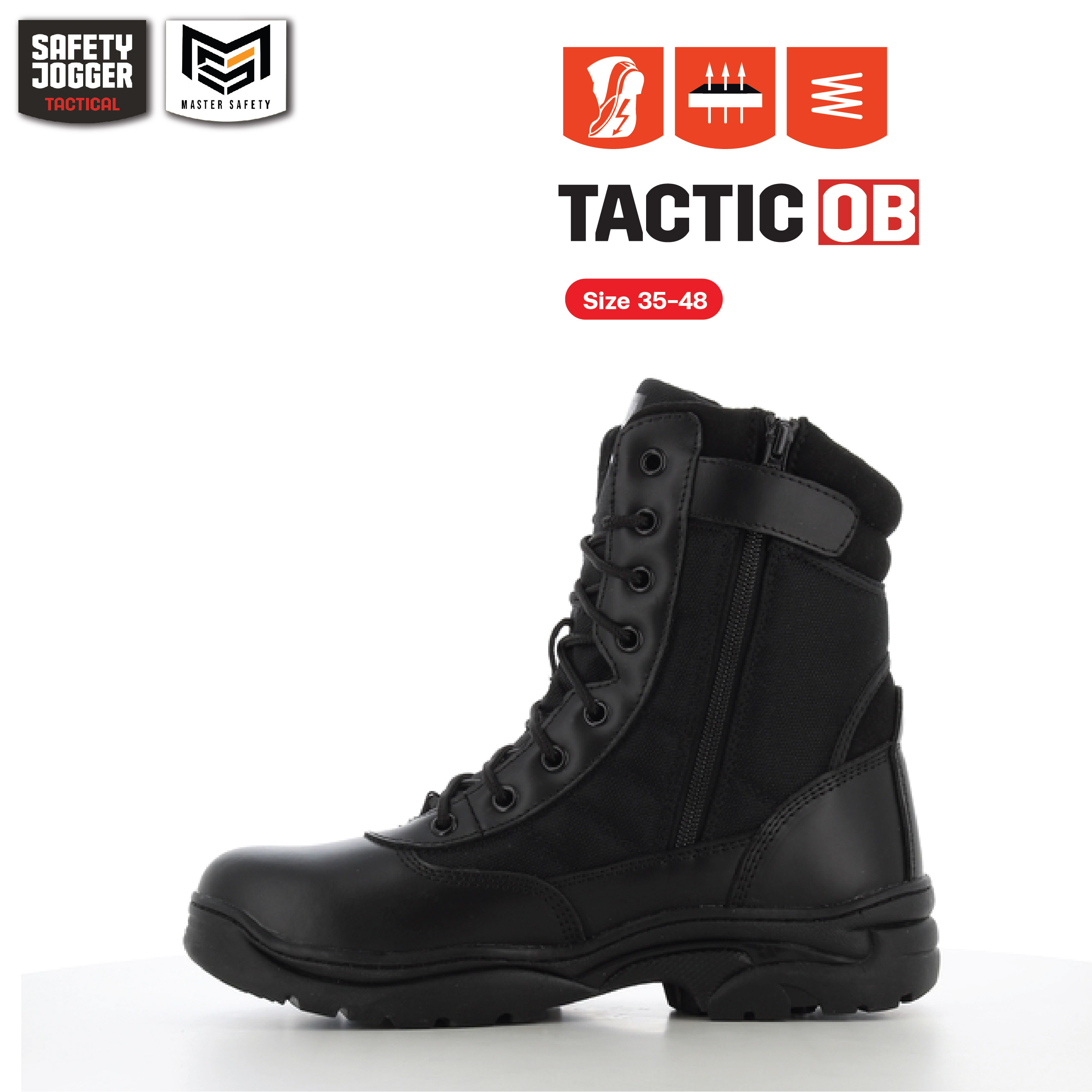 รองเท้าคอมแบท Safety Jogger รุ่น TACTIC รองเท้าทหาร รองเท้าตำรวจ รองเท้าบูท รองเท้าเดินป่า