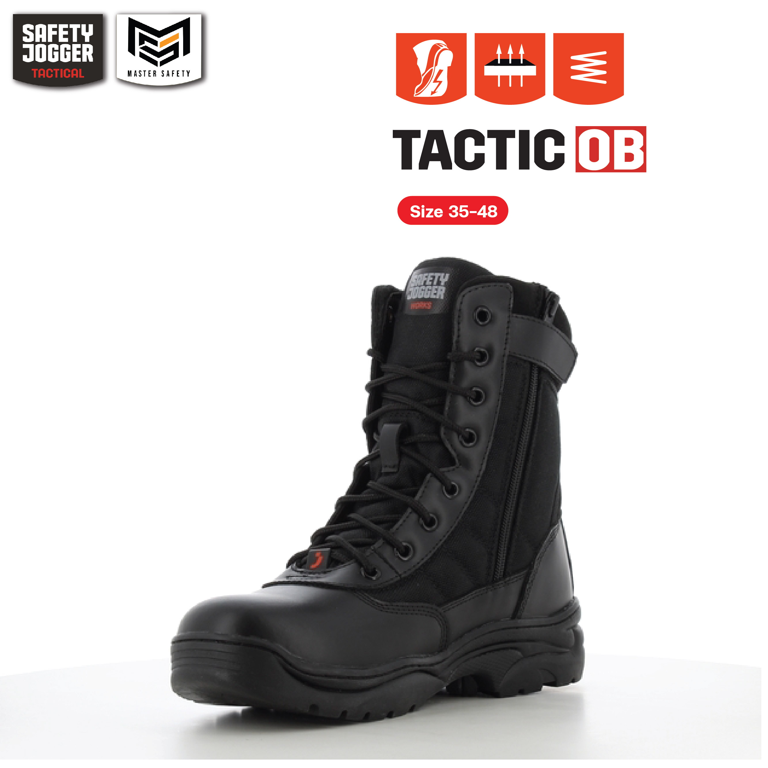 รองเท้าคอมแบท Safety Jogger รุ่น TACTIC รองเท้าทหาร รองเท้าตำรวจ รองเท้าบูท รองเท้าเดินป่า