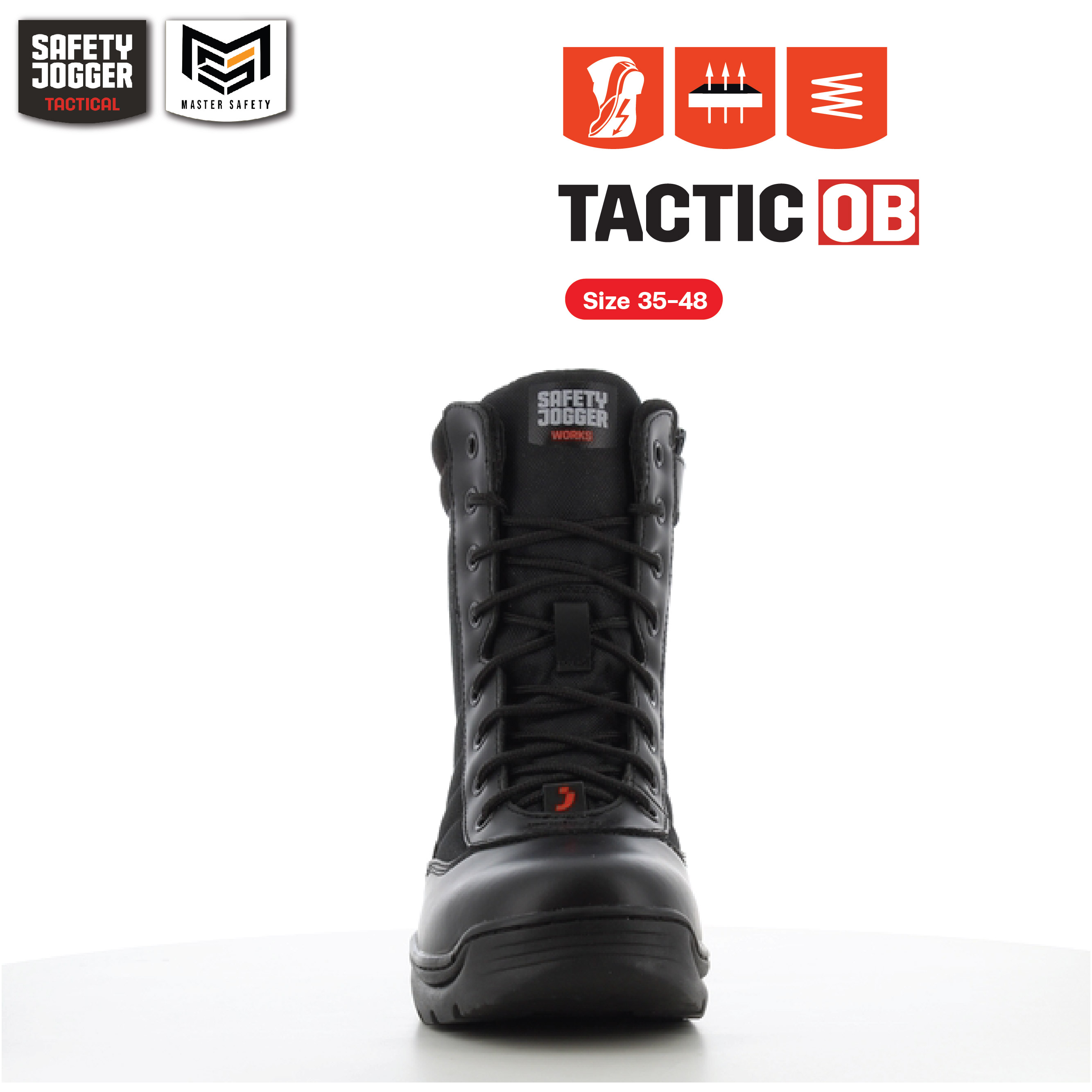 รองเท้าคอมแบท Safety Jogger รุ่น TACTIC รองเท้าทหาร รองเท้าตำรวจ รองเท้าบูท รองเท้าเดินป่า