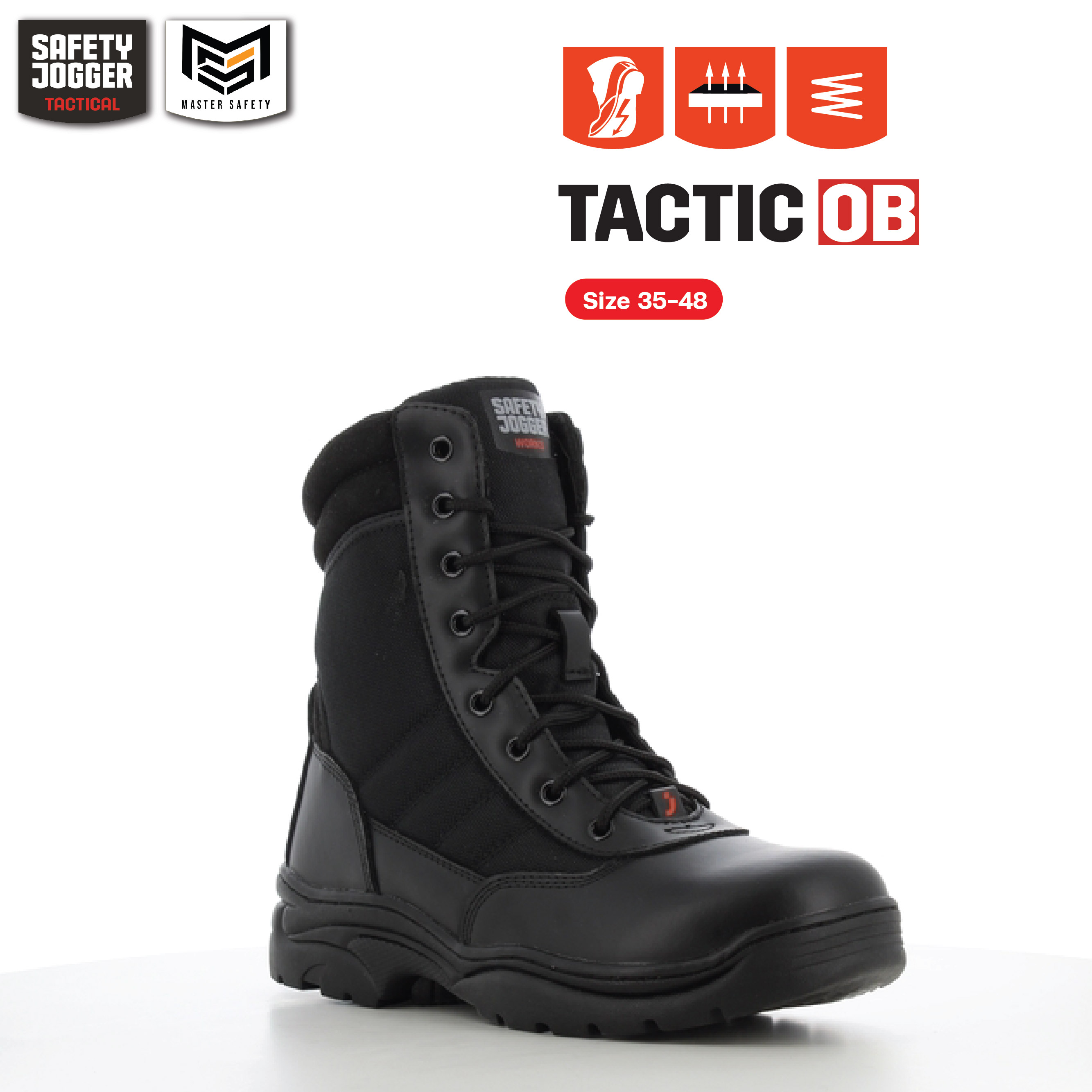 รองเท้าคอมแบท Safety Jogger รุ่น TACTIC รองเท้าทหาร รองเท้าตำรวจ รองเท้าบูท รองเท้าเดินป่า