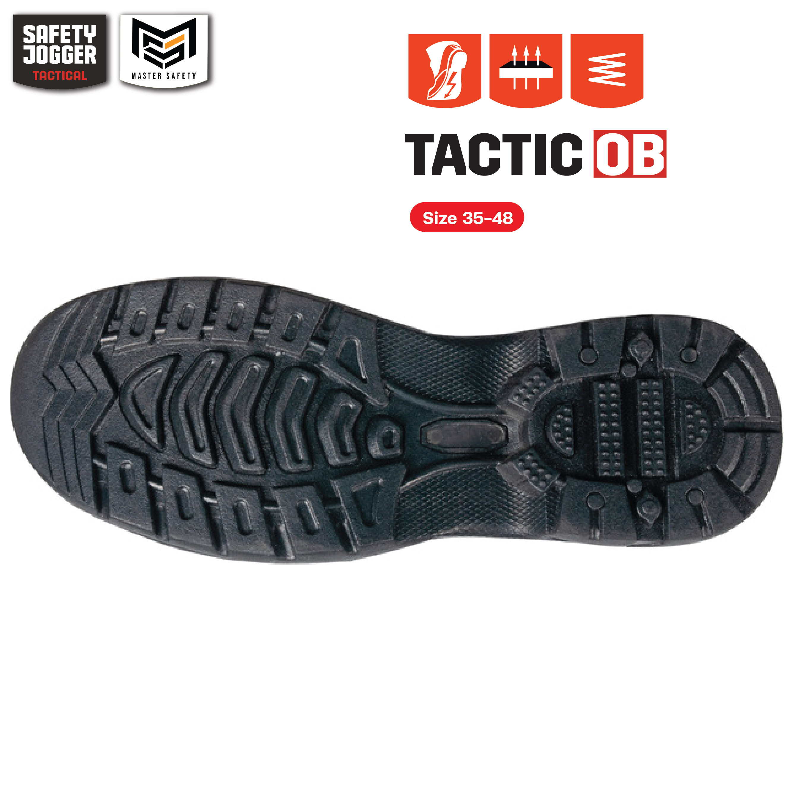 รองเท้าคอมแบท Safety Jogger รุ่น TACTIC รองเท้าทหาร รองเท้าตำรวจ รองเท้าบูท รองเท้าเดินป่า
