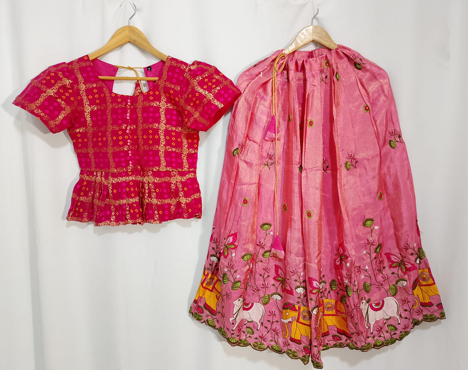 K91: Ready To Ship Beautiful Kids Lehenga Set
