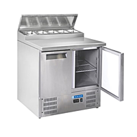 Front look of Blue Star Kitchen Refrigerator-Saladettes 2 Door Front look of Blue Star Kitchen Refrigerator-Saladettes 2 Door