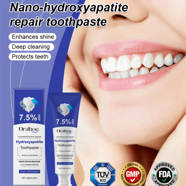 ORALHOE HYDROXYAPATITE TOOTHPASTE (7.5% HAP) - TEETH REAIR