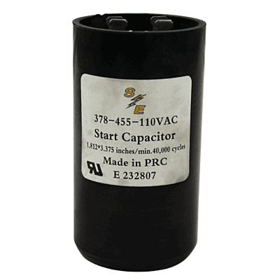 Capacitor de Arranque 378/455/110V Smart Electric - 378-455-110V