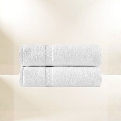 Sunset White Hand Towel