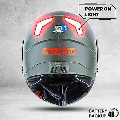 STEELBIRD SBA-7 DASHING BATTLE GREEN C/V (M) WITH HEADFOX LOGO